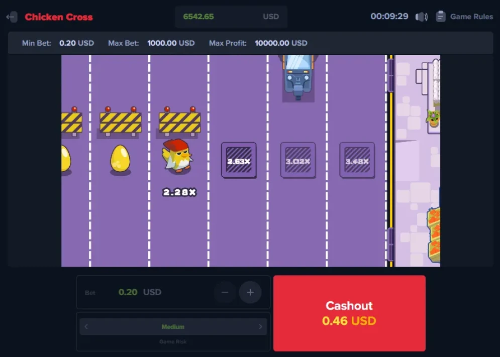 Chicken Cross Game